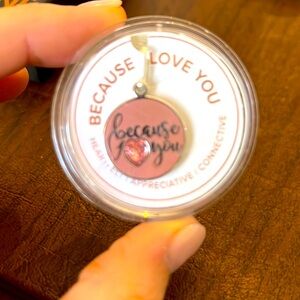 Alex and Ani Because I Love 💕 You Necklaces Charm New